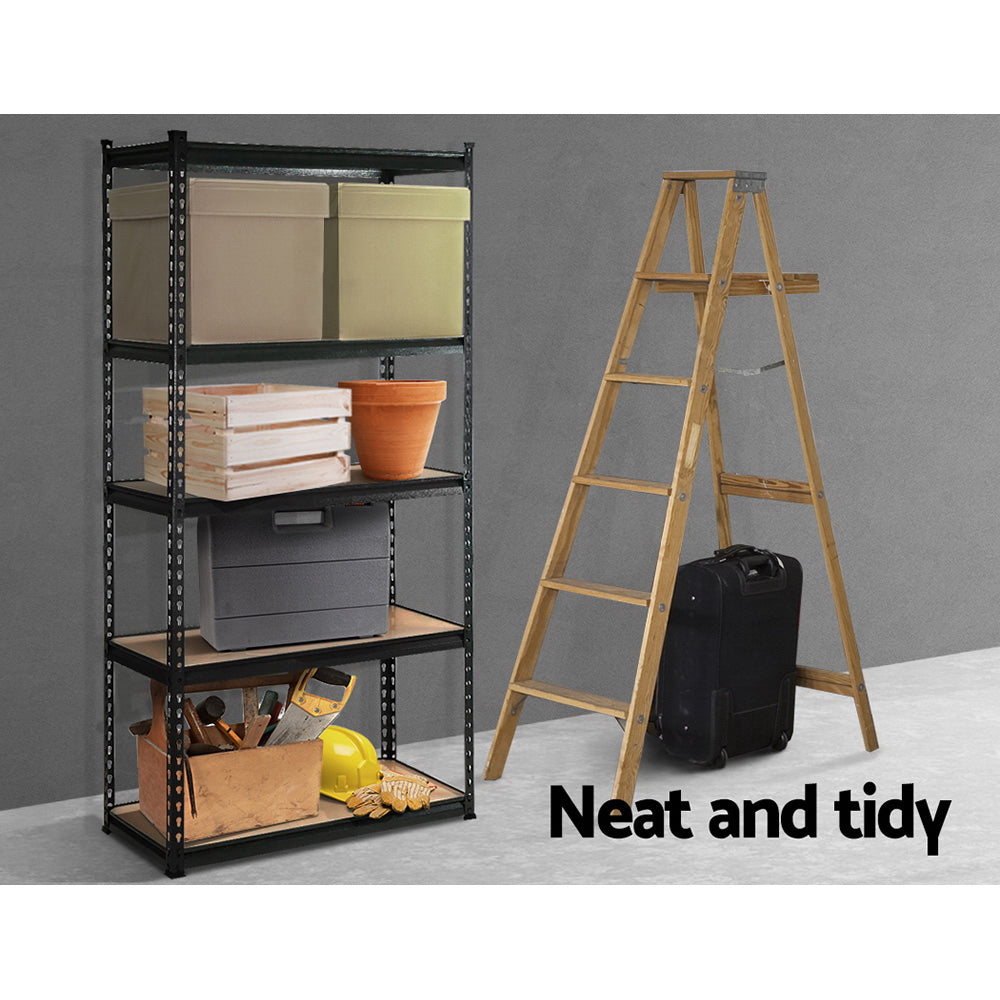 Garage Shelving Rack | 1.5M Pallet Racking | Warehouse Storage | Black