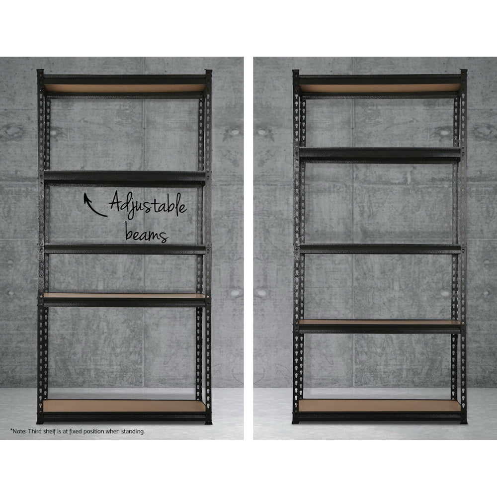 Garage Shelving Rack | 1.5M Pallet Racking | Warehouse Storage | Black