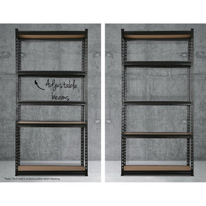 Garage Shelving Rack | 1.5M Pallet Racking | Warehouse Storage | Black
