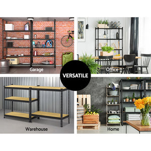 Garage Shelving Rack | 1.5M Pallet Racking | Warehouse Storage | Black