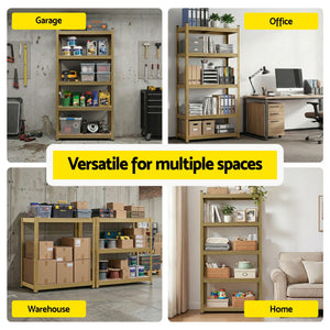Garage Shelving 1.6x0.8m | Heavy Duty Storage Rack | Yellow