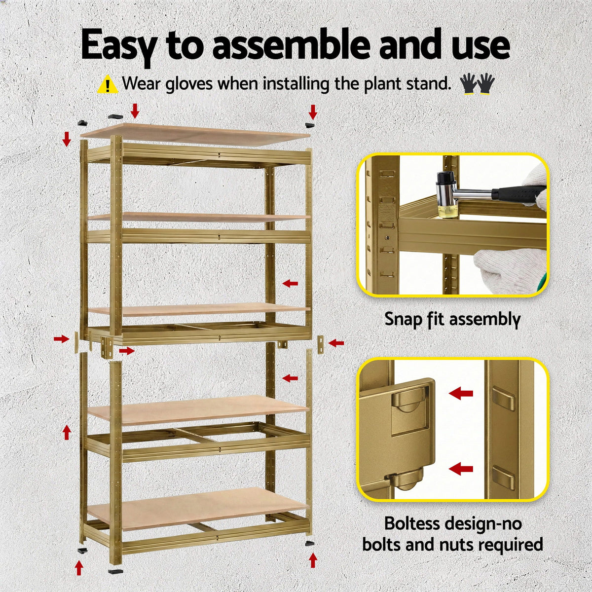 Garage Shelving 1.6x0.8m | Heavy Duty Storage Rack | Yellow