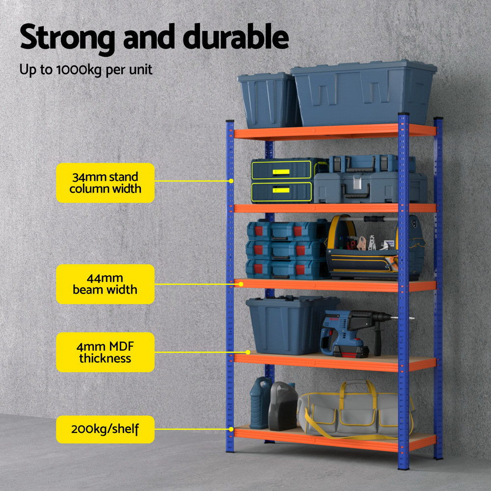 Giantz Garage Shelving | 2 x 1.8m | Warehouse Rack
