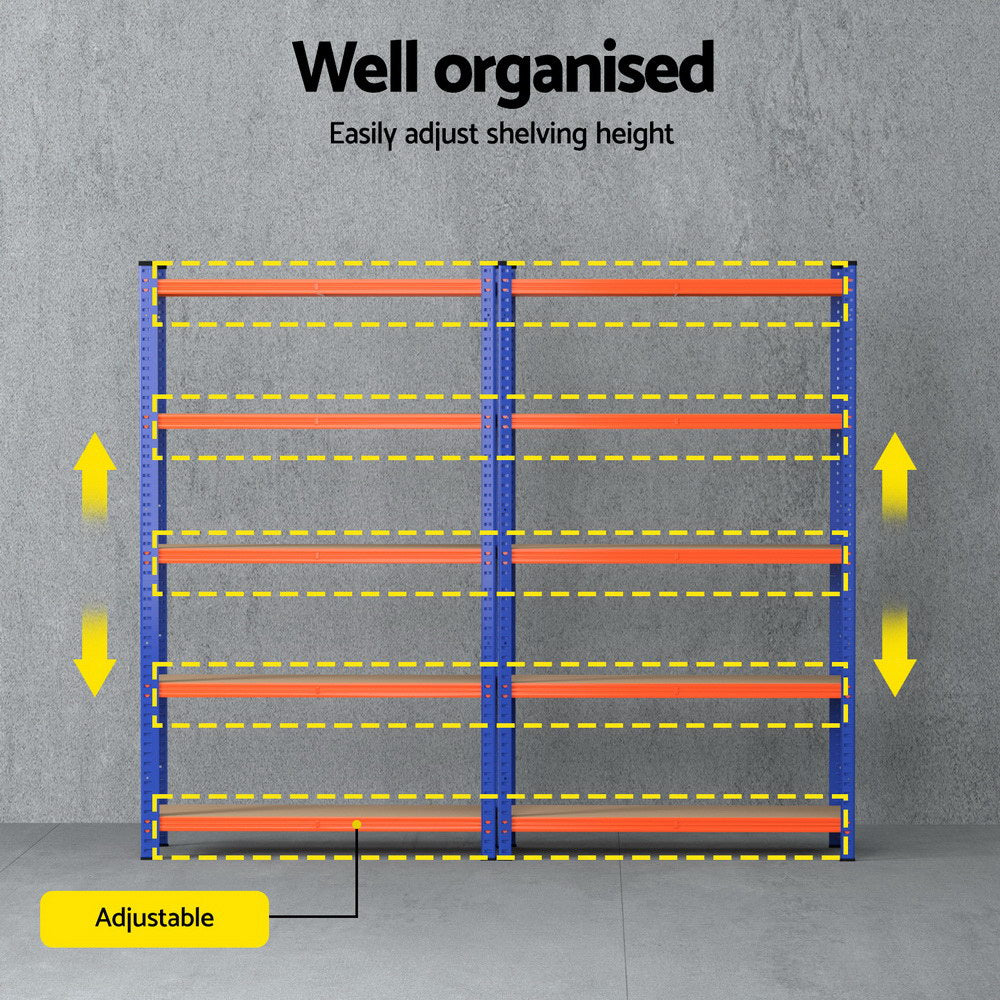 Giantz Garage Shelving | 2 x 1.8m | Warehouse Rack