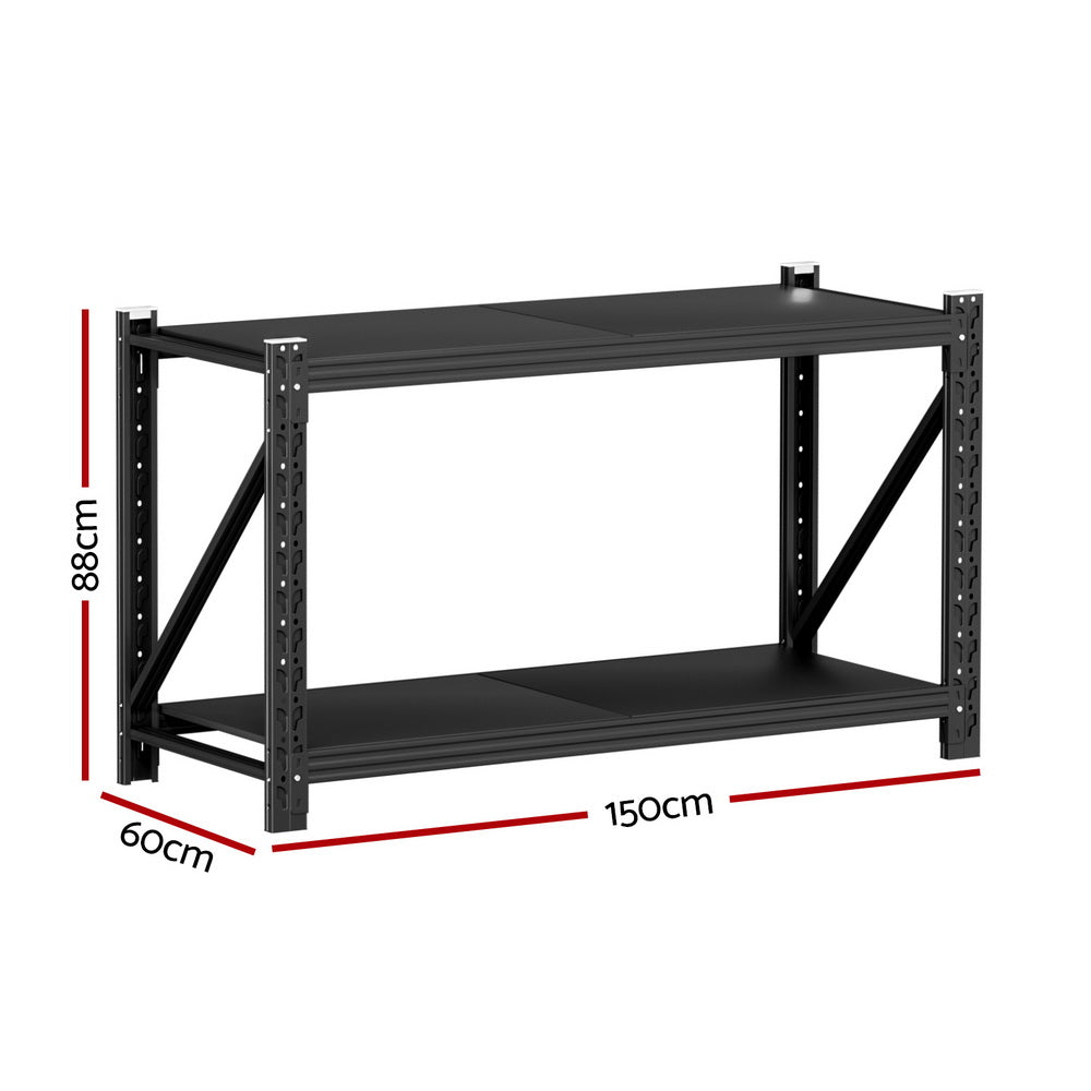 Garage Shelving Racks | 2x 0.9m Heavy Duty Workbench Units