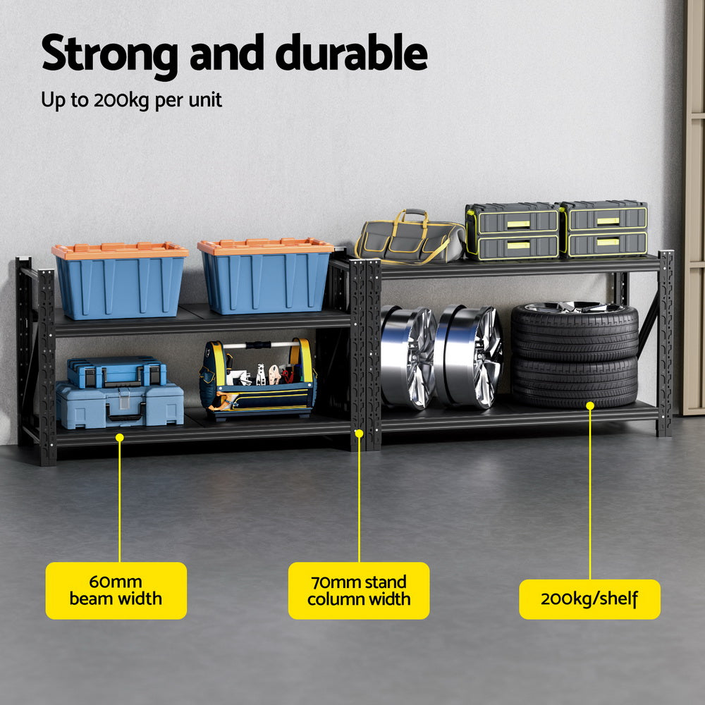 Garage Shelving Racks | 2x 0.9m Heavy Duty Workbench Units
