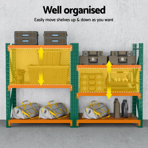 Garage Shelving Rack 1.2x1.5m | Heavy Duty Warehouse Storage Unit