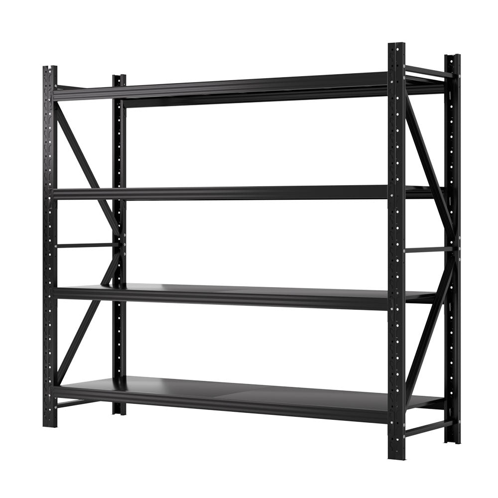 Garage Shelving Rack | 2M x 1.8M | Pallet Racking Storage Shelf | Black