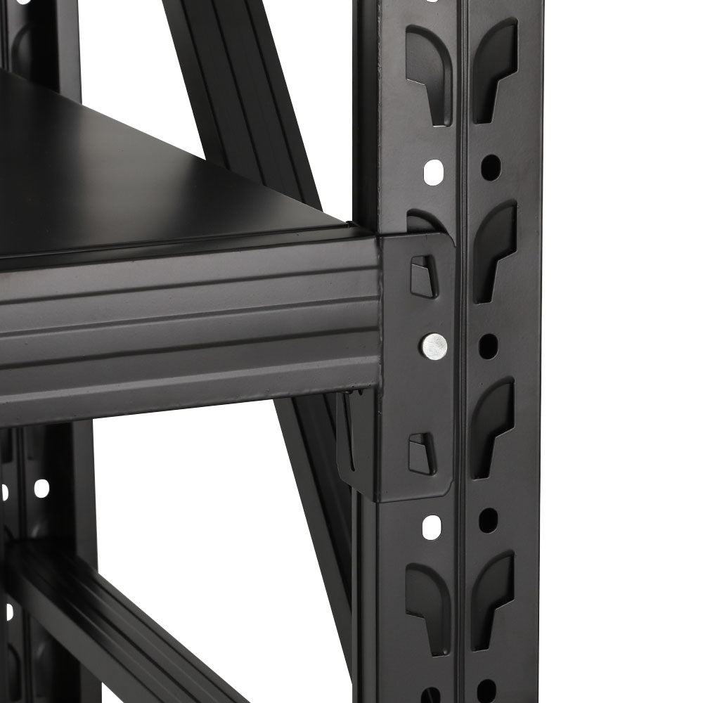 Garage Shelving Rack | 2M x 1.8M | Pallet Racking Storage Shelf | Black