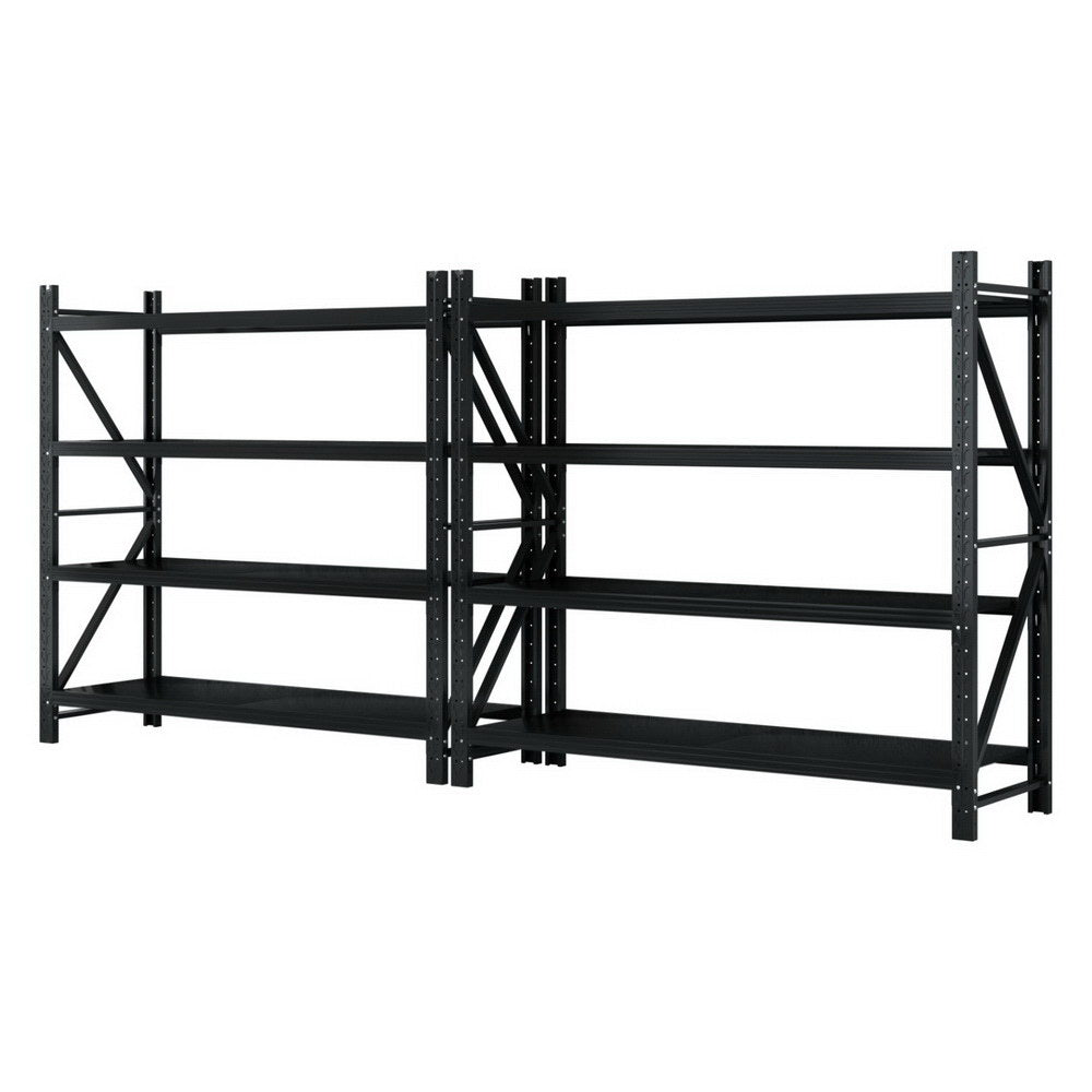 4M x 1.8M Garage Shelving | Warehouse Storage Rack | Black