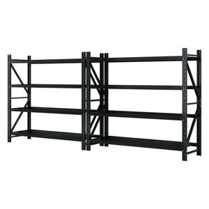 4M x 1.8M Garage Shelving | Warehouse Storage Rack | Black