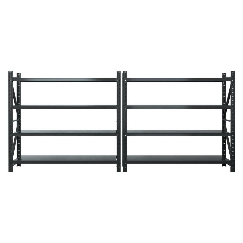 4M x 1.8M Garage Shelving | Warehouse Storage Rack | Black