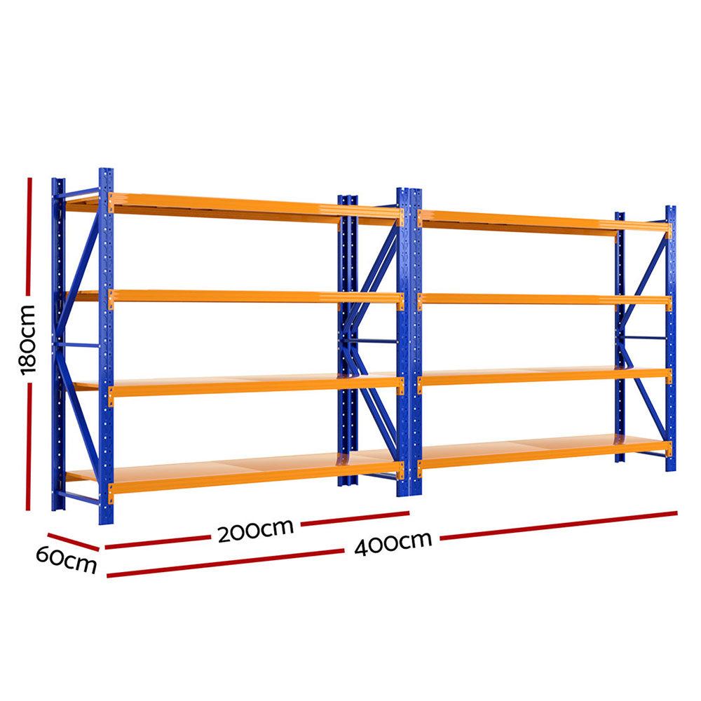 4M x 1.8M Warehouse Shelving | Garage Storage Rack