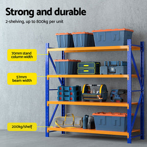 4M x 1.8M Warehouse Shelving | Garage Storage Rack