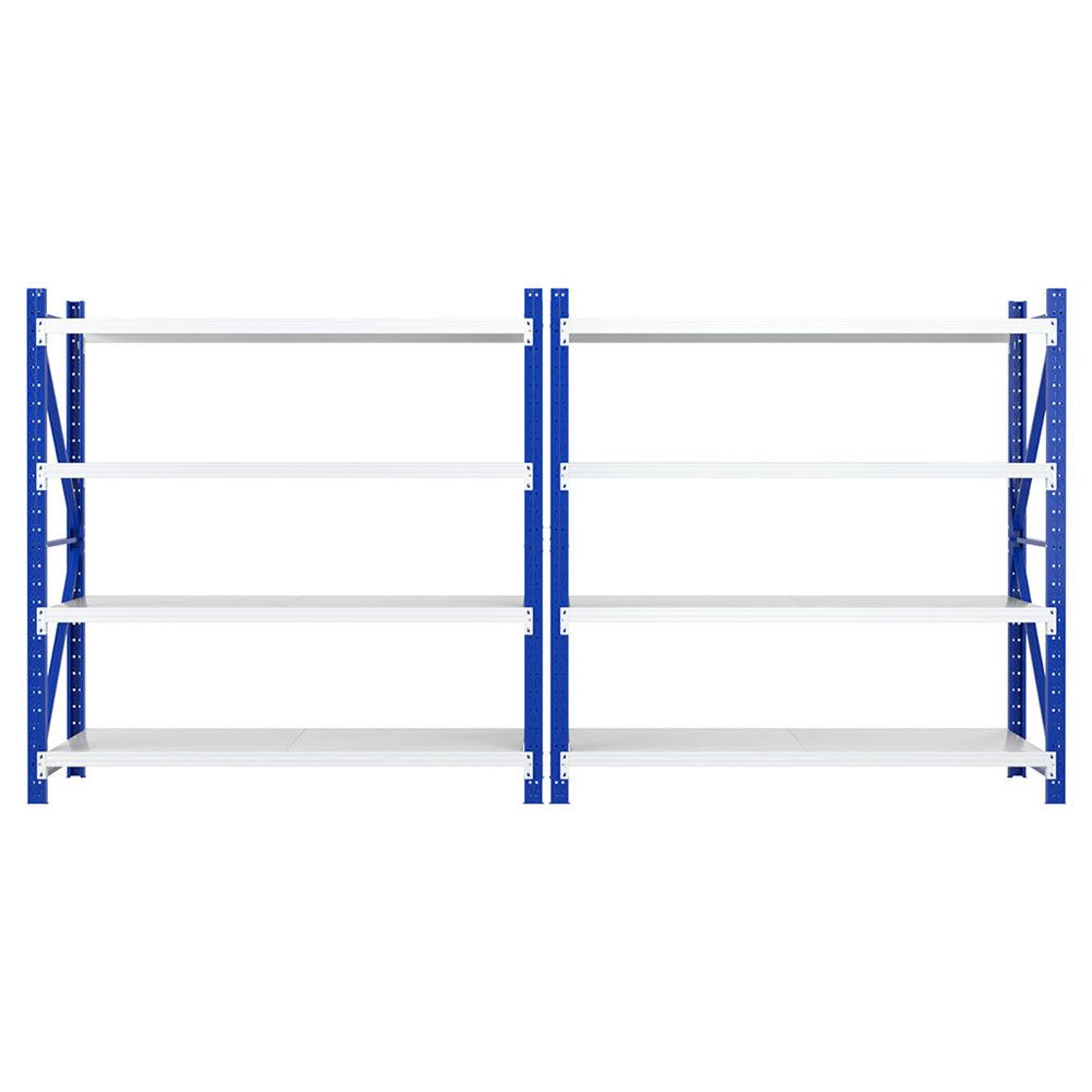 4M x 2M Garage Shelving | Warehouse Storage Rack | Blue