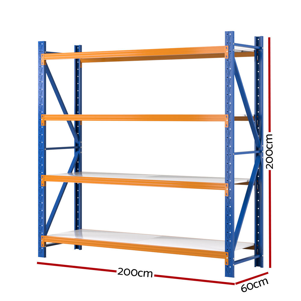 Garage Shelving Rack | 2M x 2M | Pallet Racking Storage Shelf | Blue