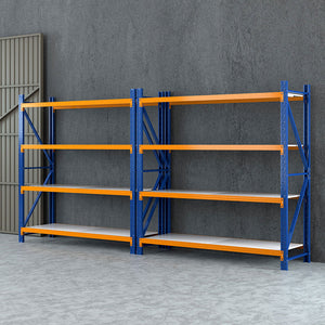 4M x 2M Garage Shelving | Warehouse Storage Rack | Orange