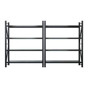 4M x 2.4M Garage Shelving | Warehouse Storage Rack | Black