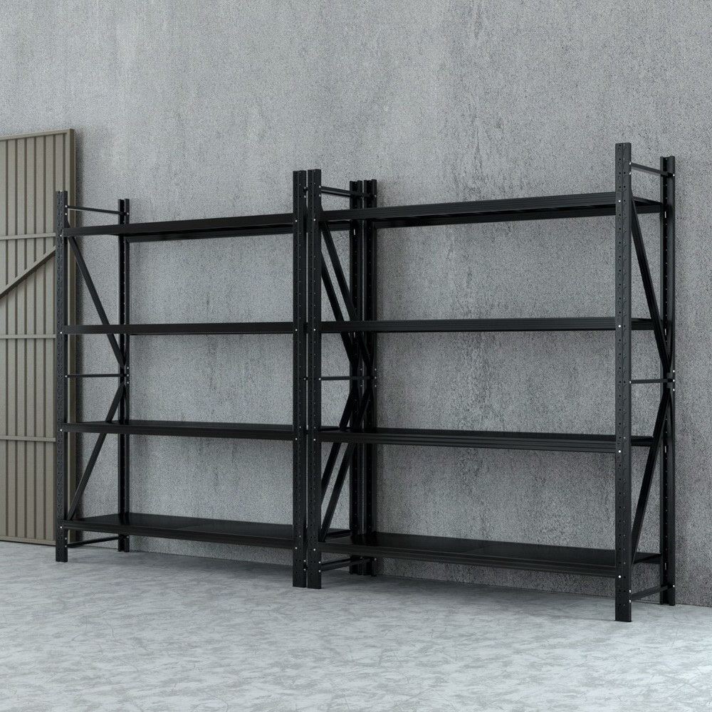 4M x 2.4M Garage Shelving | Warehouse Storage Rack | Black