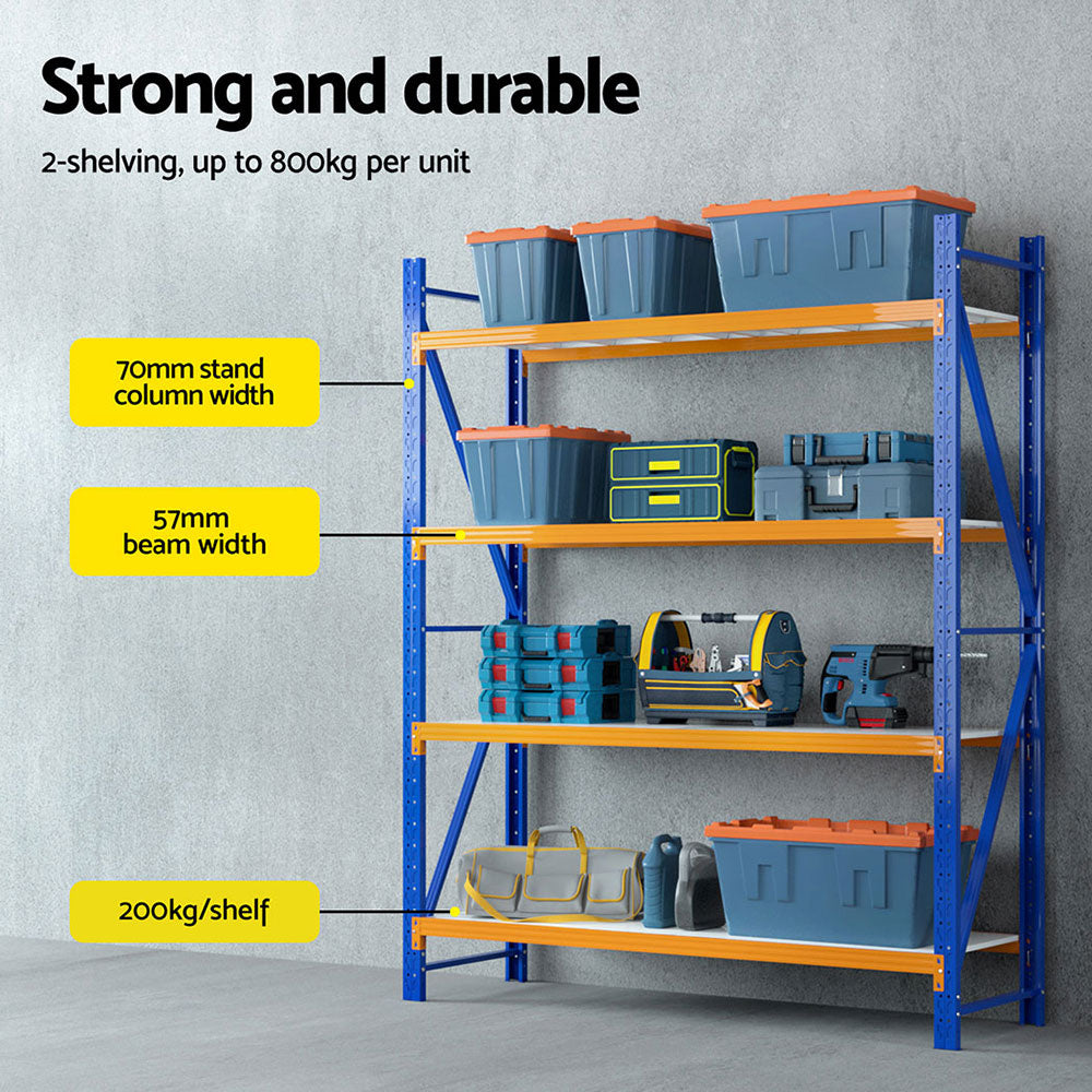 4M x 2.4M Garage Shelving | Warehouse Storage Rack