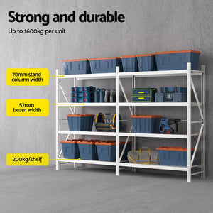 3Mx2M Giantz Garage Shelving | Warehouse Rack