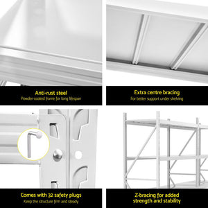 3Mx2M Giantz Garage Shelving | Warehouse Rack