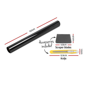 Window Tint Film | Black Roll | 15% VLT | Home House | 152cm x 30m | Tinting Tools