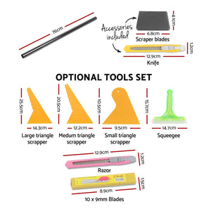 Window Tint Film | Black Roll | 5% VLT | Home 76cm x 7m | Tinting Tools Kit