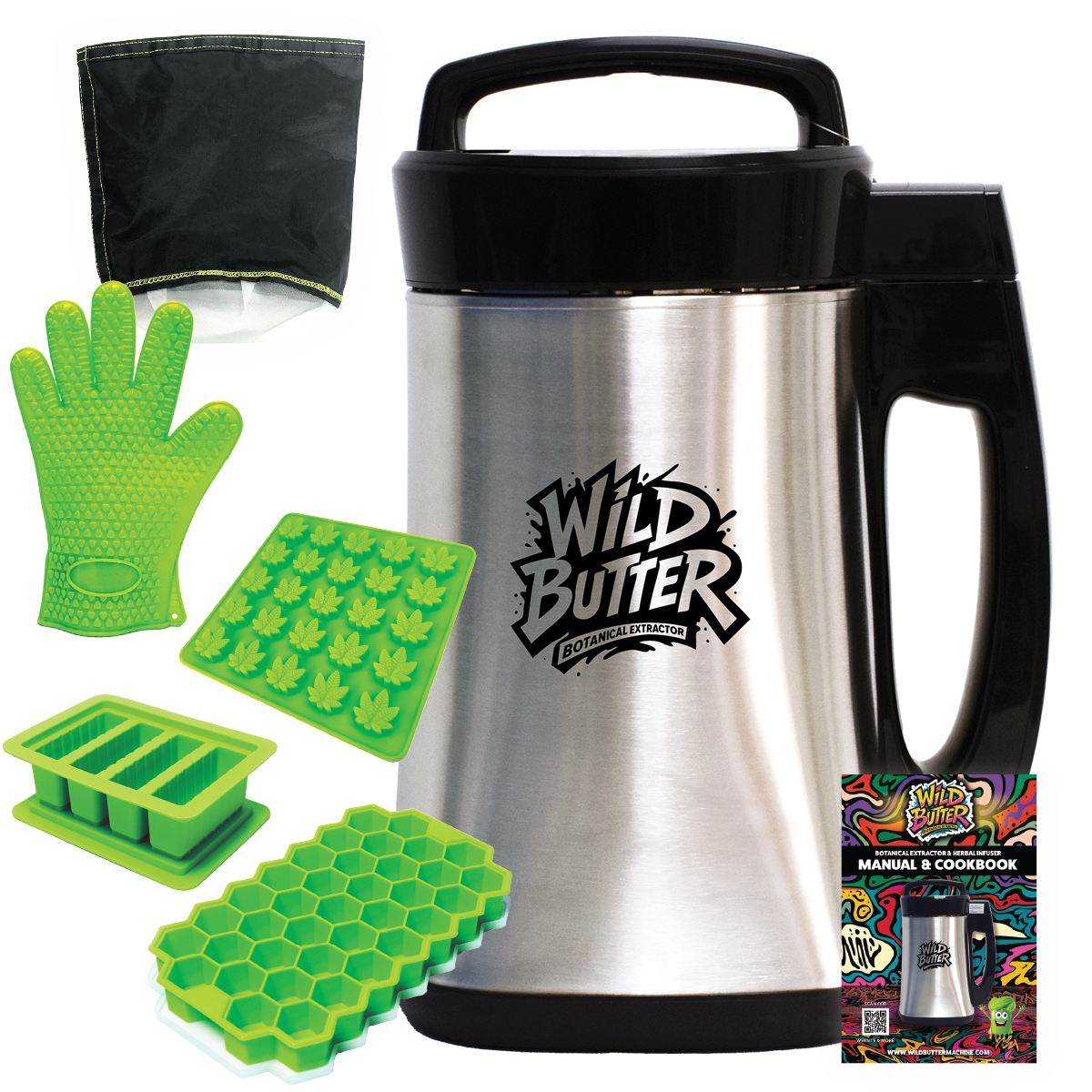 Wild Butter Machine Kit | Botanical Extractor & Herbal Infuser | Decarb + Infuse All-in-One