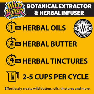 Wild Butter Machine Kit | Botanical Extractor & Herbal Infuser | Decarb + Infuse All-in-One