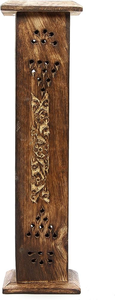 Wooden Incense Tower Burner For Jumbo & Garden Incense Sticks