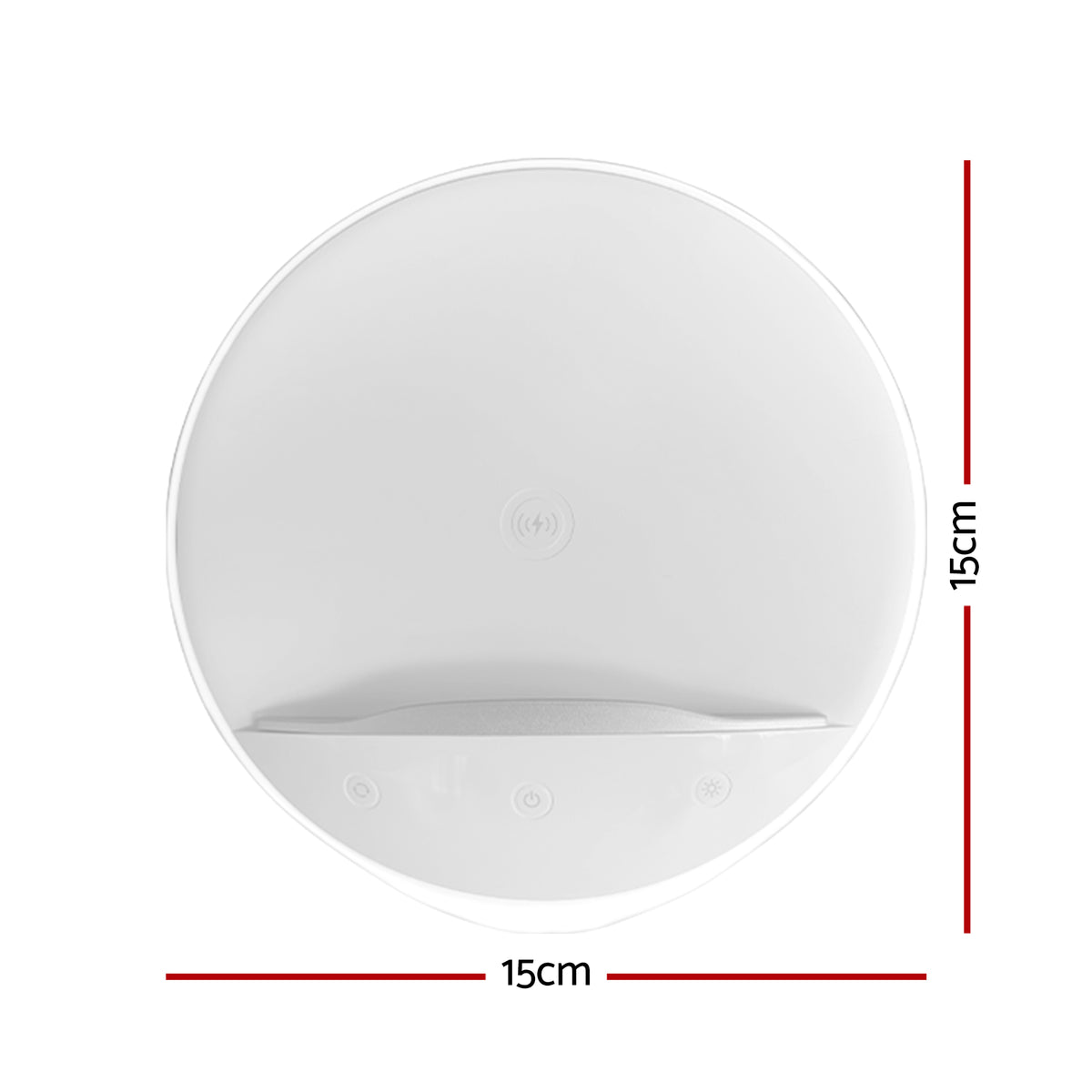 AIPOWER Bedside Lamp with Wireless Charger and Phone Holder Touch