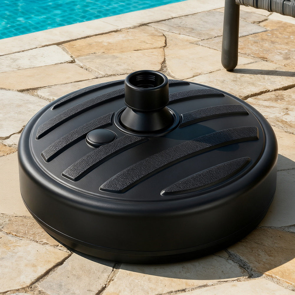 Umbrella Base Weight | Round Plastic | Pole Holder 35–38mm | Beach