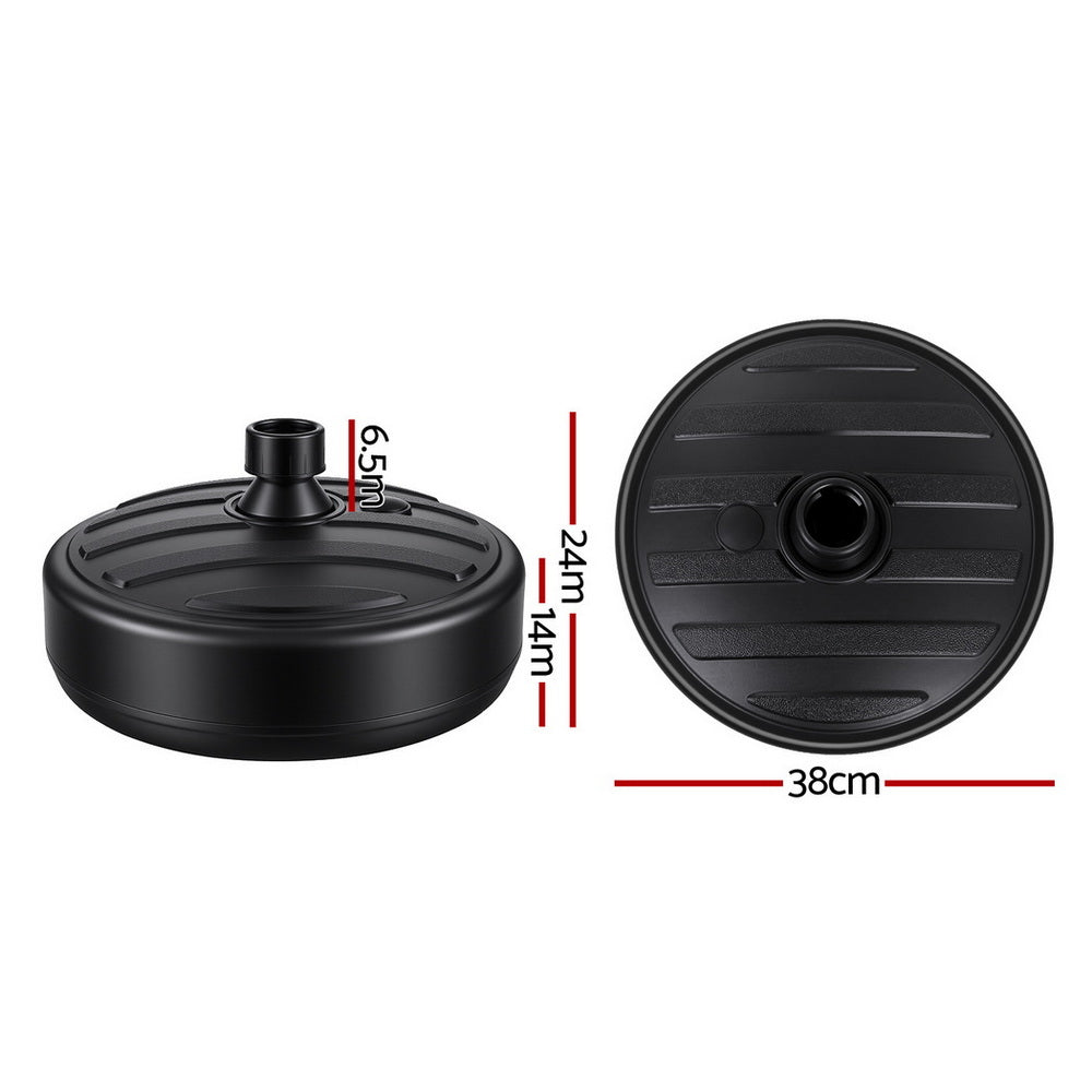Umbrella Base Weight | Round Plastic | Pole Holder 35–38mm | Beach