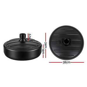 Umbrella Base Weight | Round Plastic | Pole Holder 35–38mm | Beach