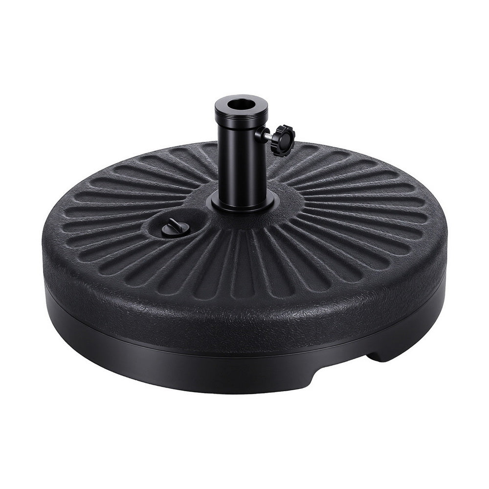 Umbrella Base Weight | Round Plastic | Pole Holder 30–48mm | Beach