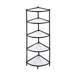 Artiss 5-Tier Kitchen Corner Shelf Rack Stand Microwave Metal Storage Shelves