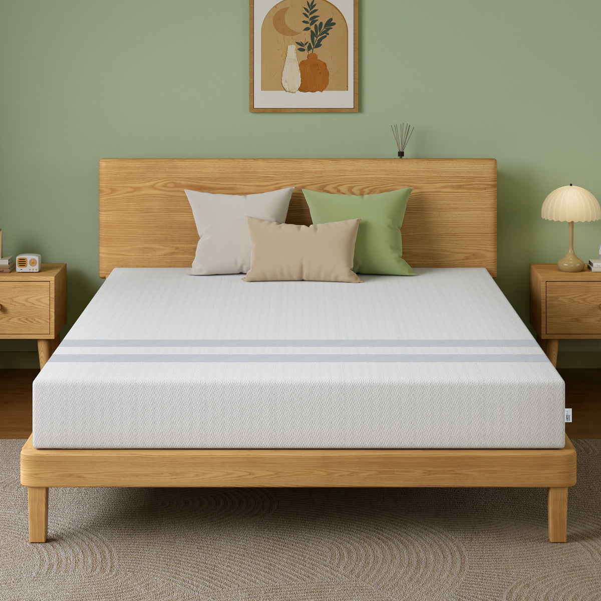 20cm Queen Reversible Gel Memory Foam Mattress BedStory Medium Soft & Firm