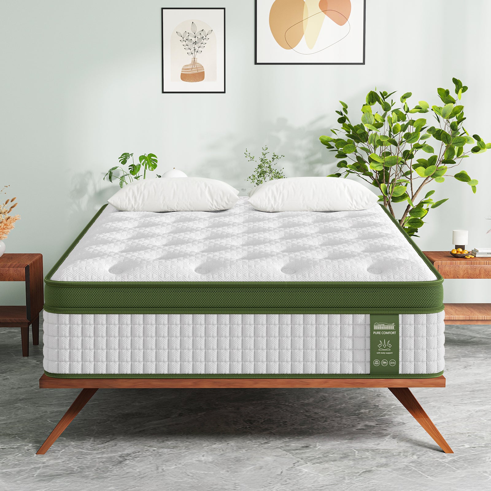 34cm Latex Hybrid Mattress | King Single | Medium Firm | 5-Zone Pocket Spring
