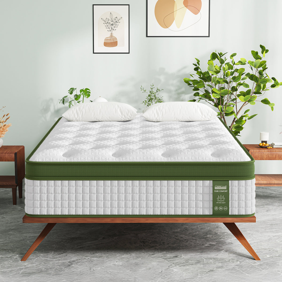 34cm Latex Hybrid Mattress | King Single | Medium Firm | 5-Zone Pocket Spring