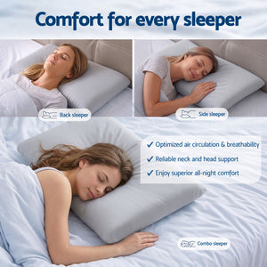 Cooling Memory Foam Pillow | Solid Core Side Sleeper Pillow