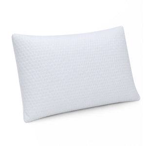RoomSense Cooling Memory Foam Pillow Pillows 1 Pack, Anti-Flattening Bed Pillows for Hot Sleepers, Adjustable Shredded Gel Side Sleeper Pillow for Neck Support, Washable Cover, 72x50x15cm