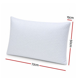 RoomSense Cooling Memory Foam Pillow Pillows 1 Pack, Anti-Flattening Bed Pillows for Hot Sleepers, Adjustable Shredded Gel Side Sleeper Pillow for Neck Support, Washable Cover, 72x50x15cm