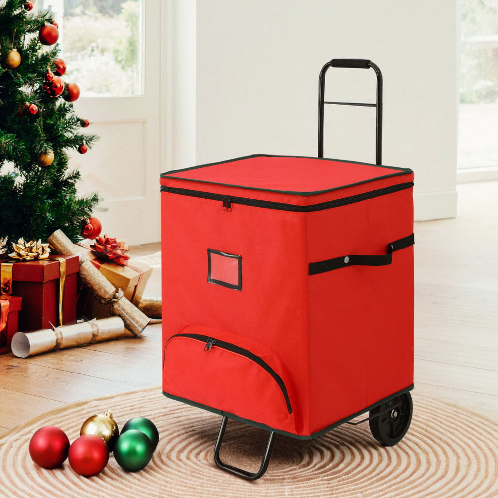 Christmas Bauble Storage Cart | Roller with 125 Dividers