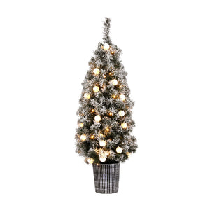 Christmas Tree | 1.2M | Potted Snowy Xmas Tree | Indoor Outdoor Decor