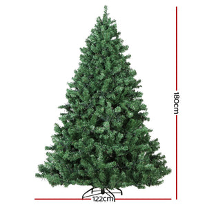Christmas Tree | 1.8M Xmas Tree Decorations | 1980 LEDs | 8 Light Modes