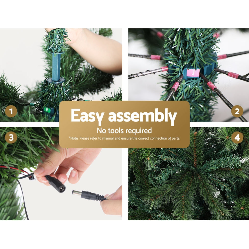 Christmas Tree | 1.8M Xmas Tree Decorations | 1980 LEDs | 8 Light Modes