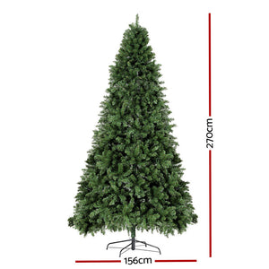 Jingle Jollys Christmas Tree 2.7M LED Xmas Tree Party Decorations 2590 Tips