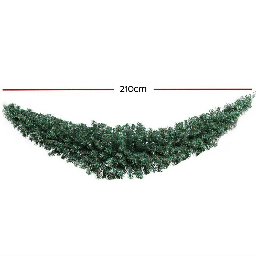 Christmas Garland | 2.1M | Xmas Decorations | Green Wedding Party