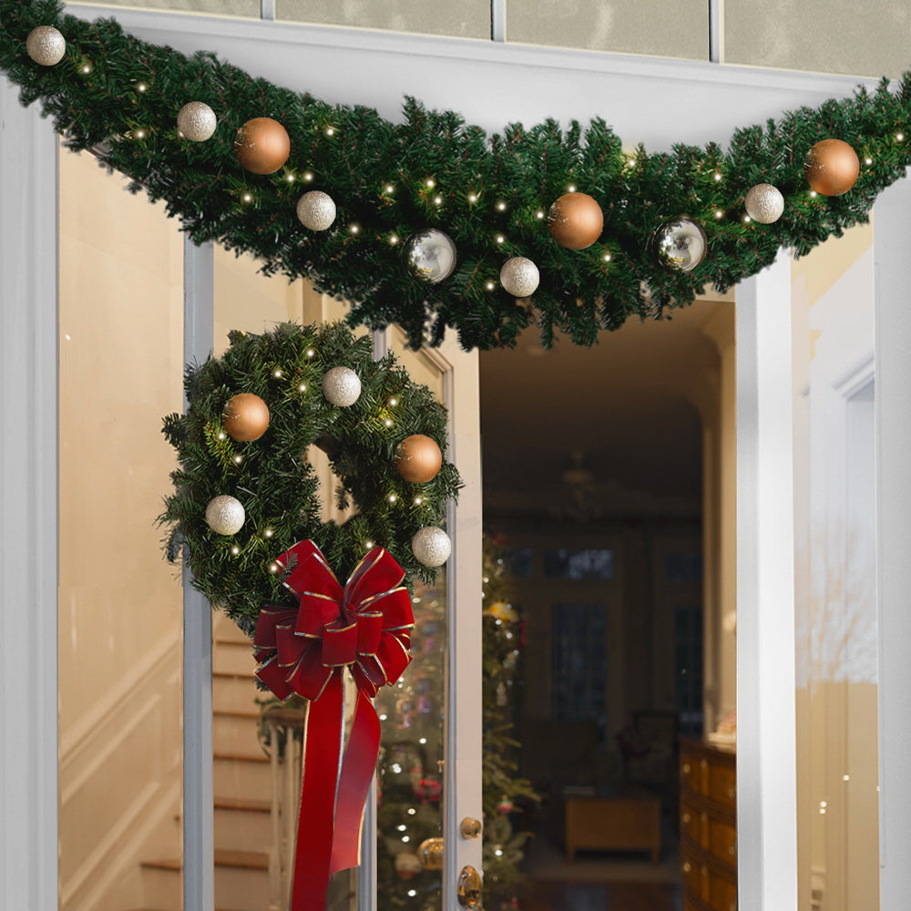 Christmas Garland | 2.1M | Xmas Decorations | Green Wedding Party